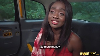 African-American Woman Undresses And Engages In Intense Intercourse In Backseat Of A Taxi