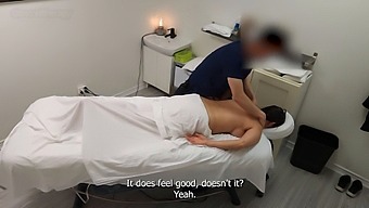 Emma Returns, A Seductive Milf With Ample Bosom And Derriere Seeking Another Round Of Pleasure From Her Masseur!