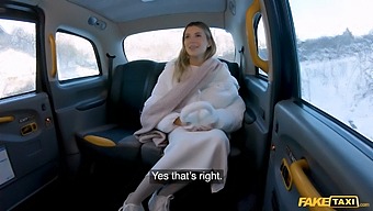 Pretty Lingerie Model Gets A Rough Ride From The Taxi Driver